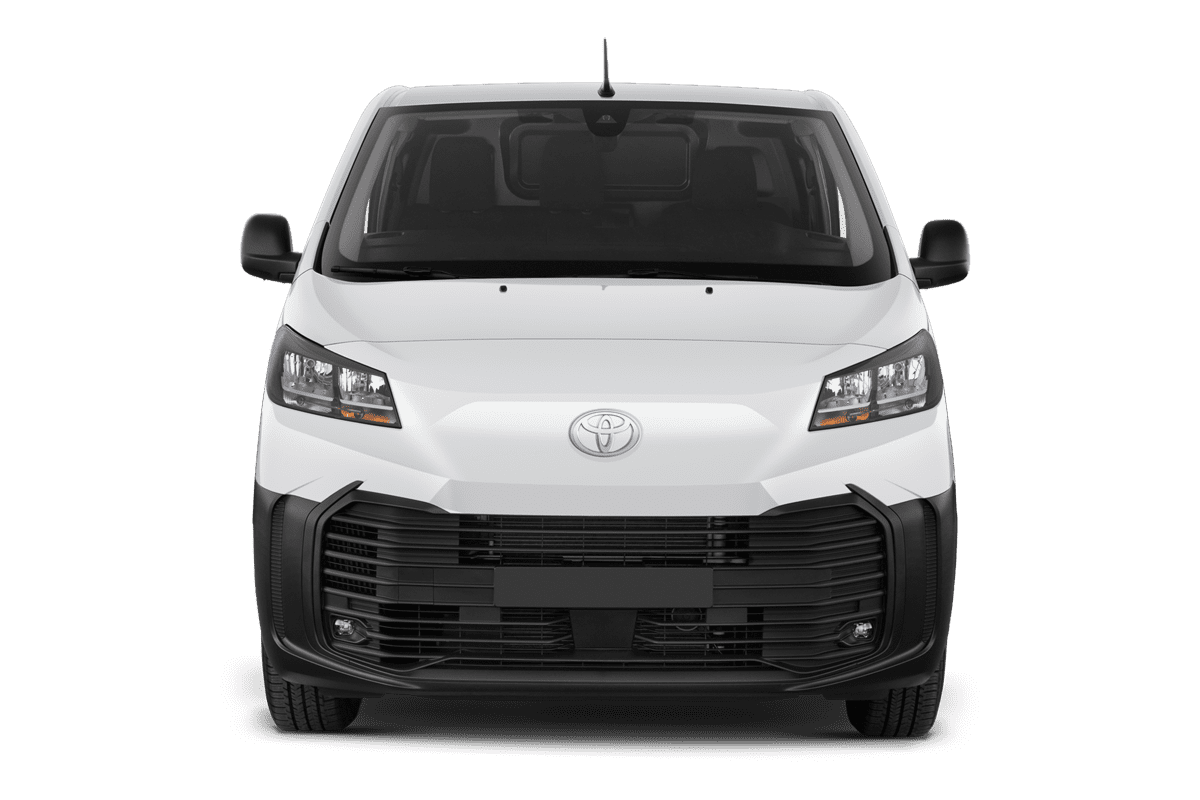 Frontansicht eines Toyota Proace, freigestellt