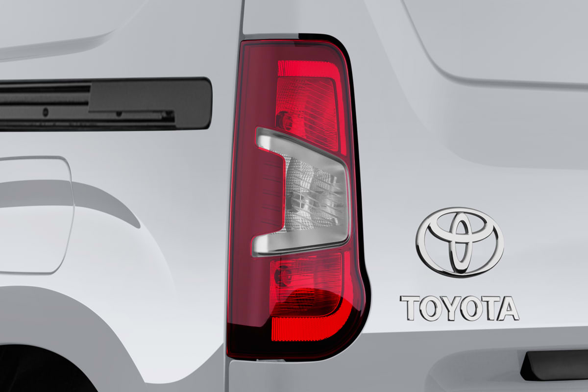 Heckleuchten eines Toyota Proace City
