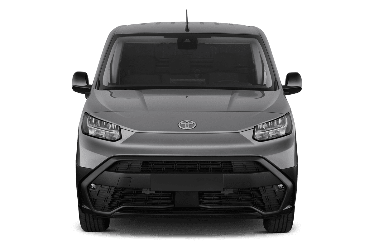 Frontansicht eines Toyota Proace City Electric, freigestellt