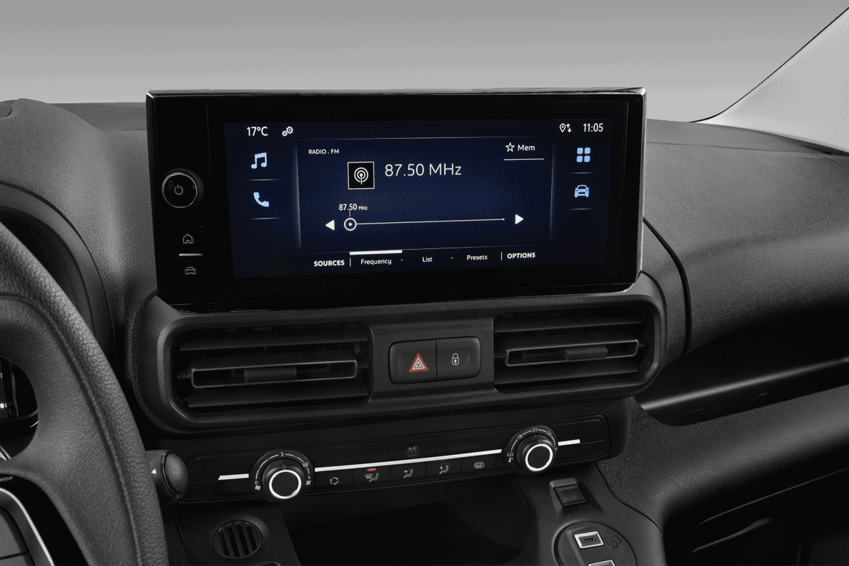 Mittelkonsole eines Toyota Proace City Electric