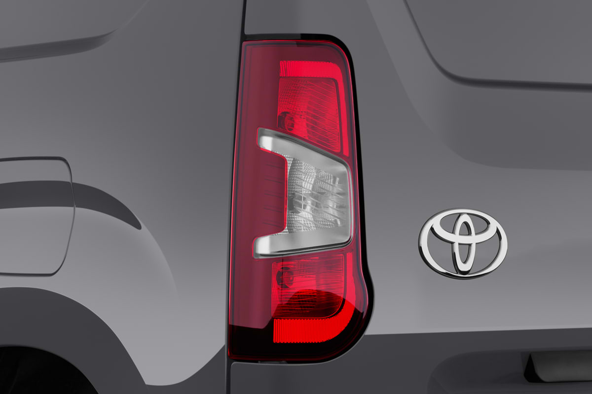Heckleuchten eines Toyota Proace City Electric