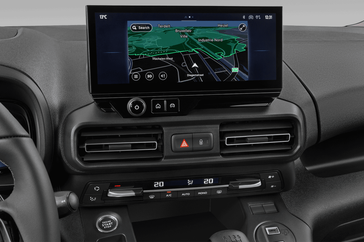 Mittelkonsole eines Toyota Proace City Verso