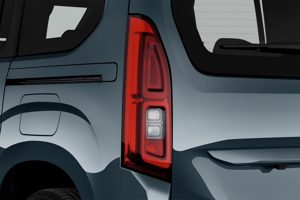 Heckleuchten eines Toyota Proace City Verso