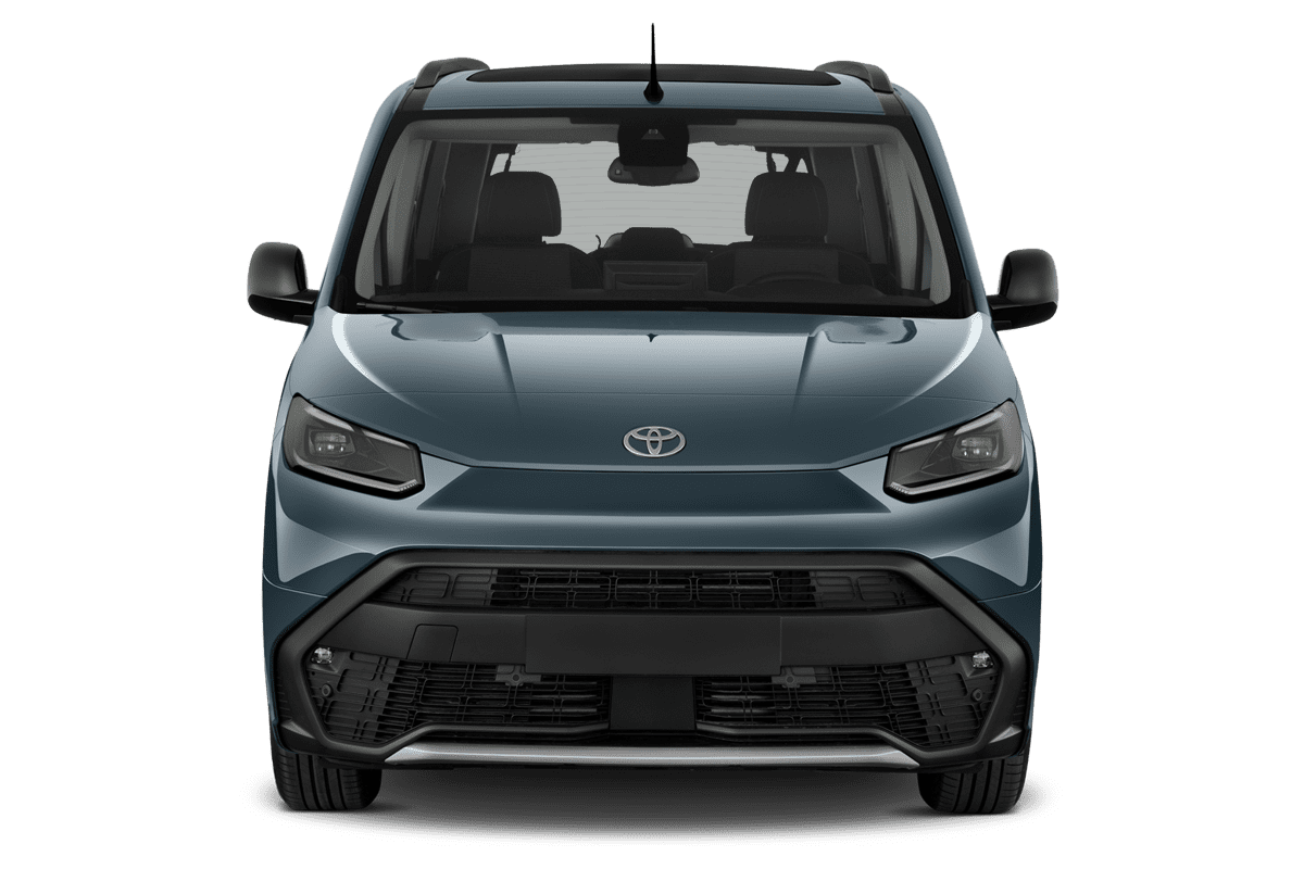 Frontansicht eines Toyota Proace City Verso Electric, freigestellt