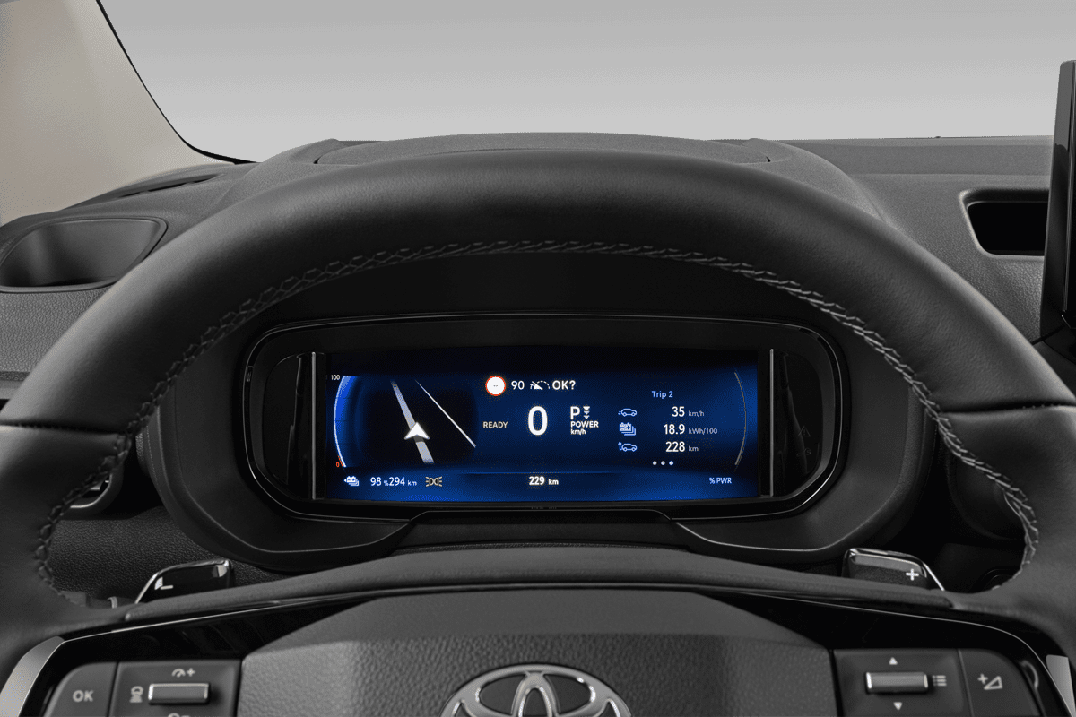 Kombiinstrument eines Toyota Proace City Verso Electric