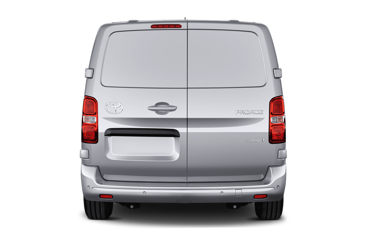 Heckansicht eines Toyota Proace Electric