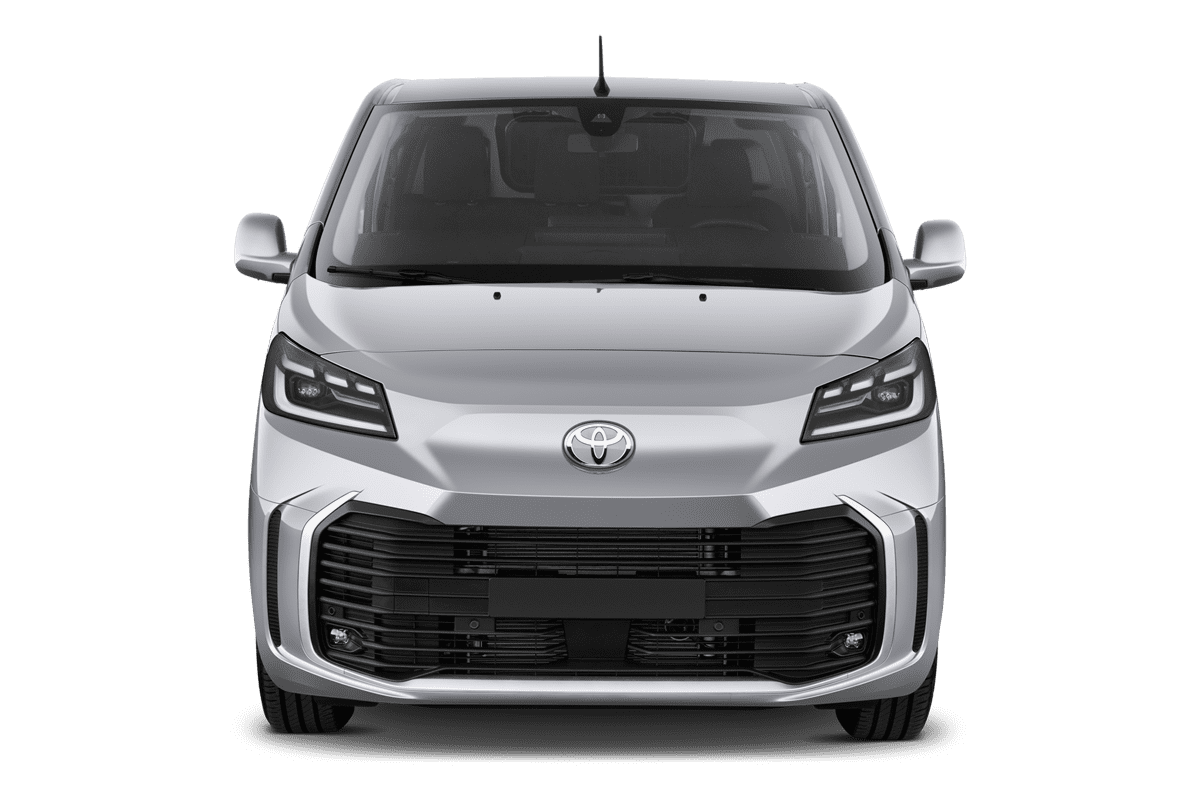 Frontansicht eines Toyota Proace Electric, freigestellt
