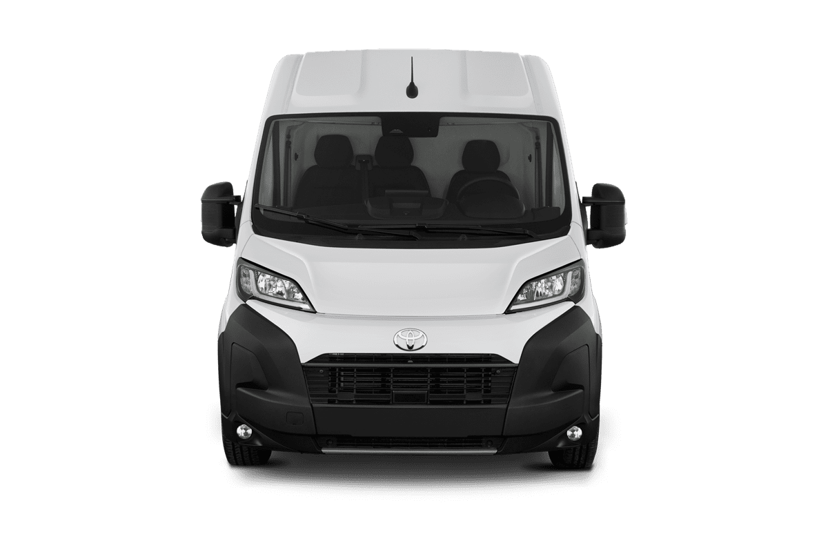 Frontansicht eines Toyota Proace Max, freigestellt