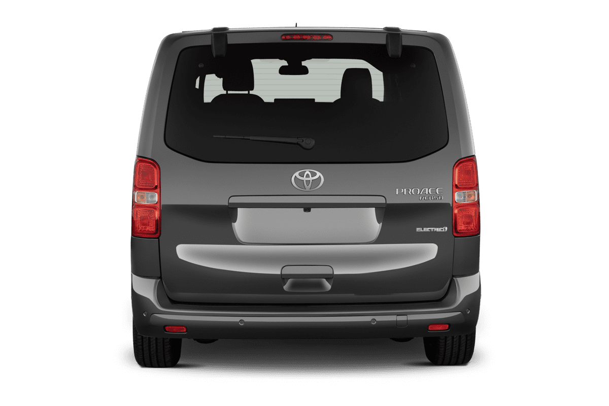 Heckansicht eines Toyota Proace Verso Electric