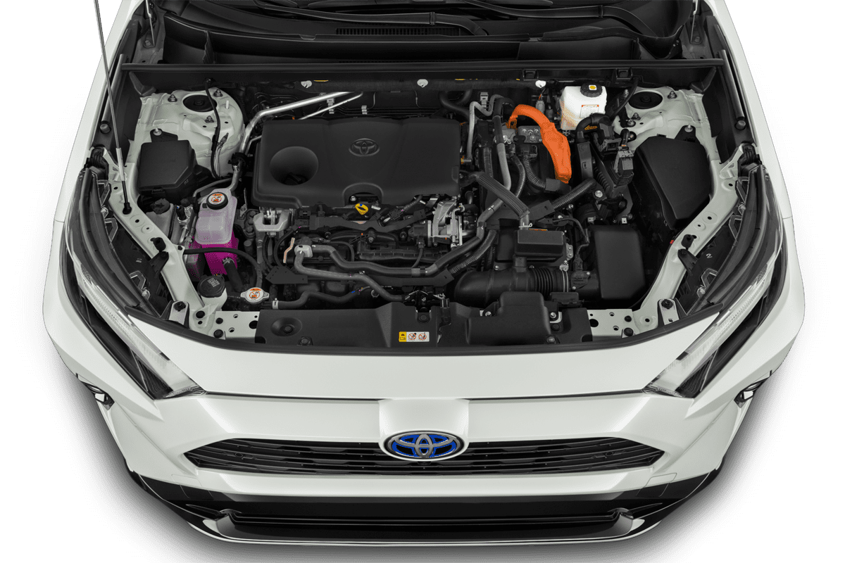 Motorraum eines Toyota RAV4 Plug-In-Hybrid