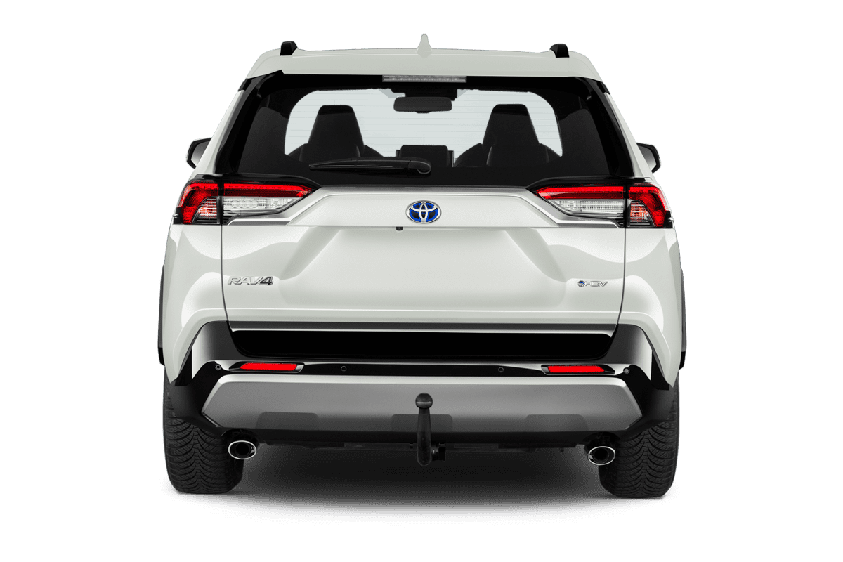 Heckansicht eines Toyota RAV4 Plug-In-Hybrid