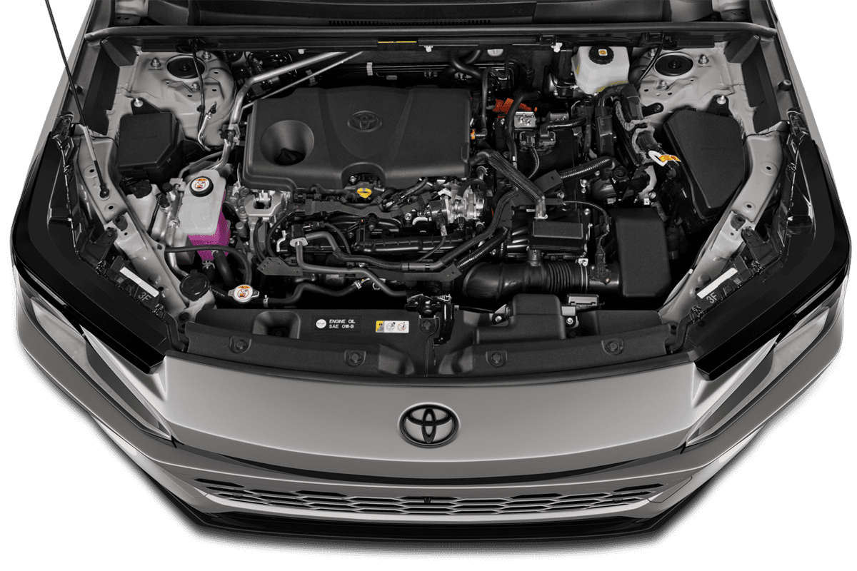 Motorraum eines Toyota RAV4 Hybrid (neues Modell)