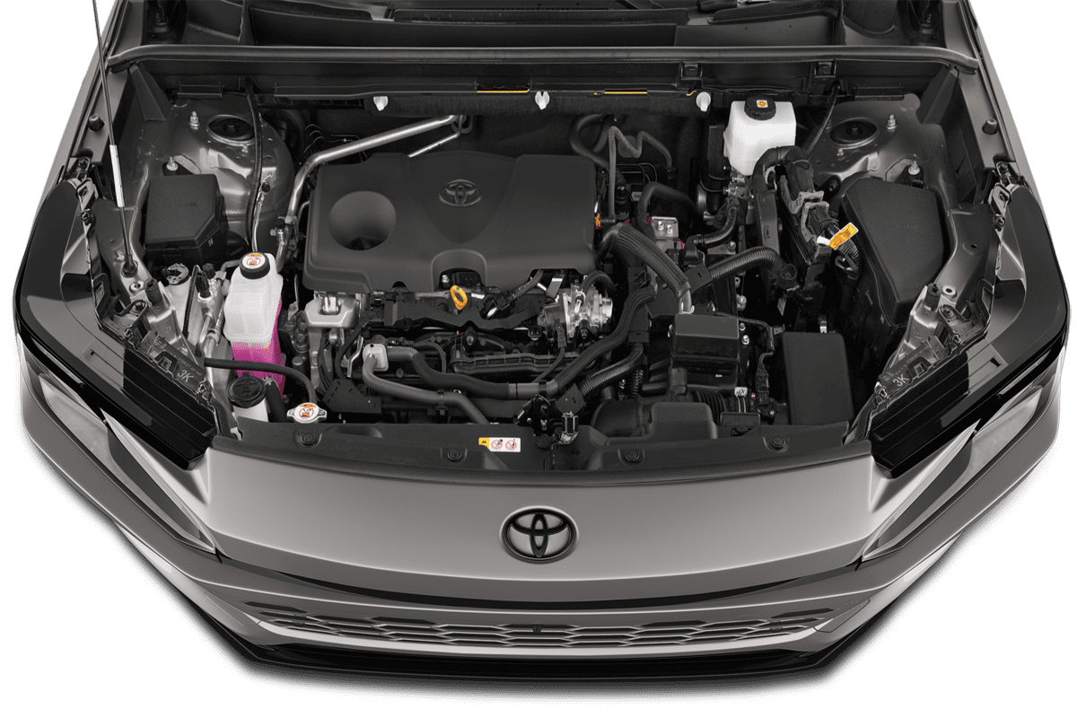 Motorraum eines Toyota RAV4 Hybrid