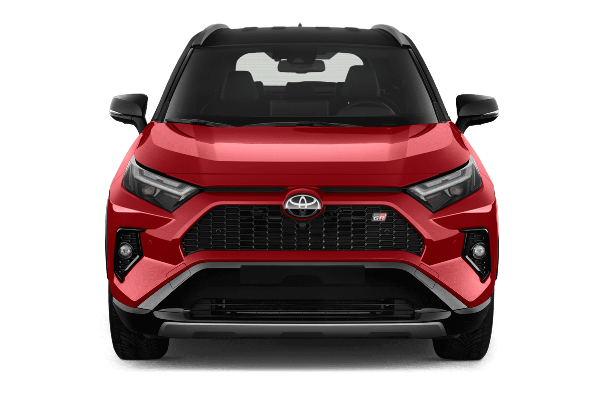 Frontansicht eines Toyota RAV4 Hybrid, freigestellt