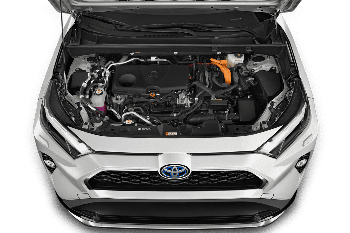 Motorraum eines Toyota RAV4 Plug-In-Hybrid