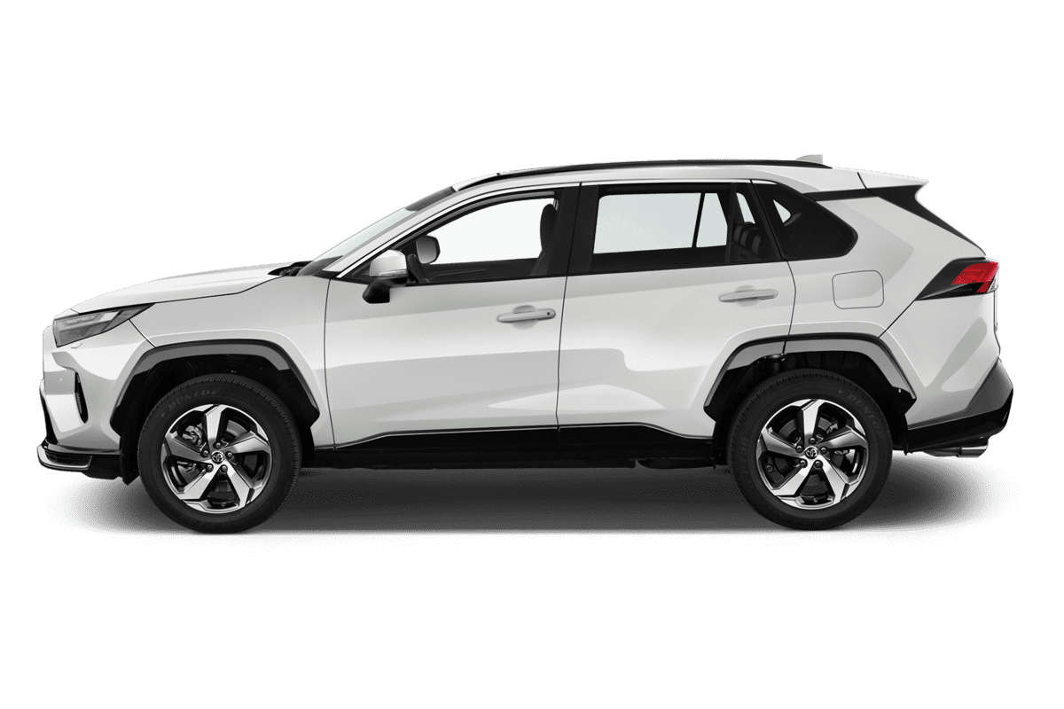 Seitenansicht eines Toyota RAV4 Plug-In-Hybrid