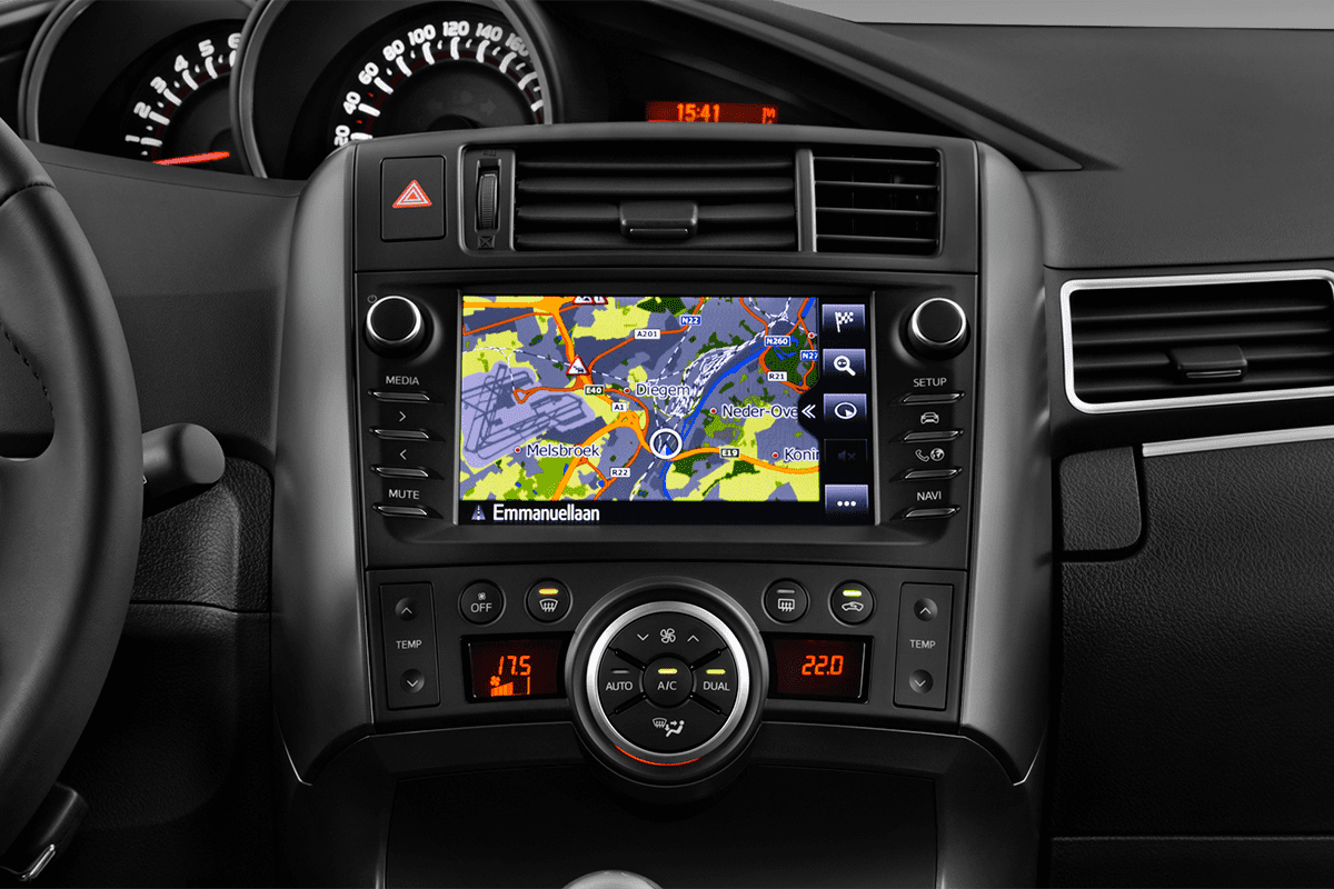 Mittelkonsole eines Toyota Verso