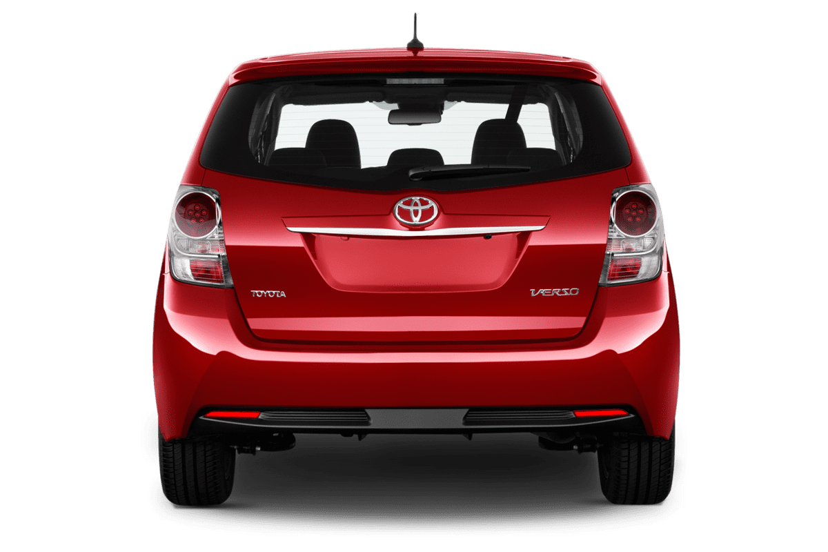 Heckansicht eines Toyota Verso