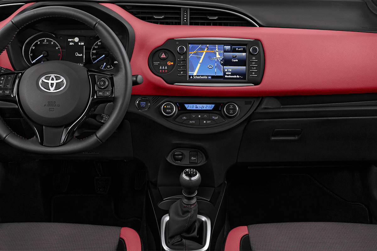 Mittelkonsole eines Toyota Yaris GR-S