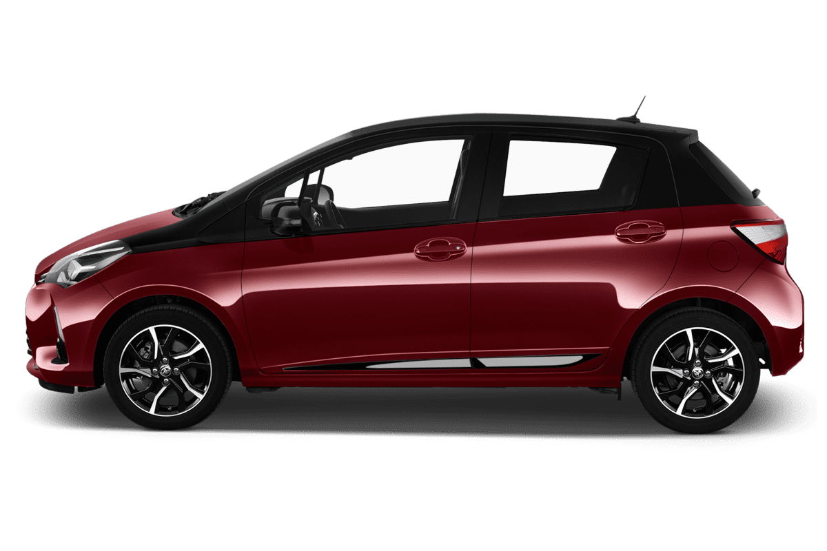 Seitenansicht eines Toyota Yaris GR-S