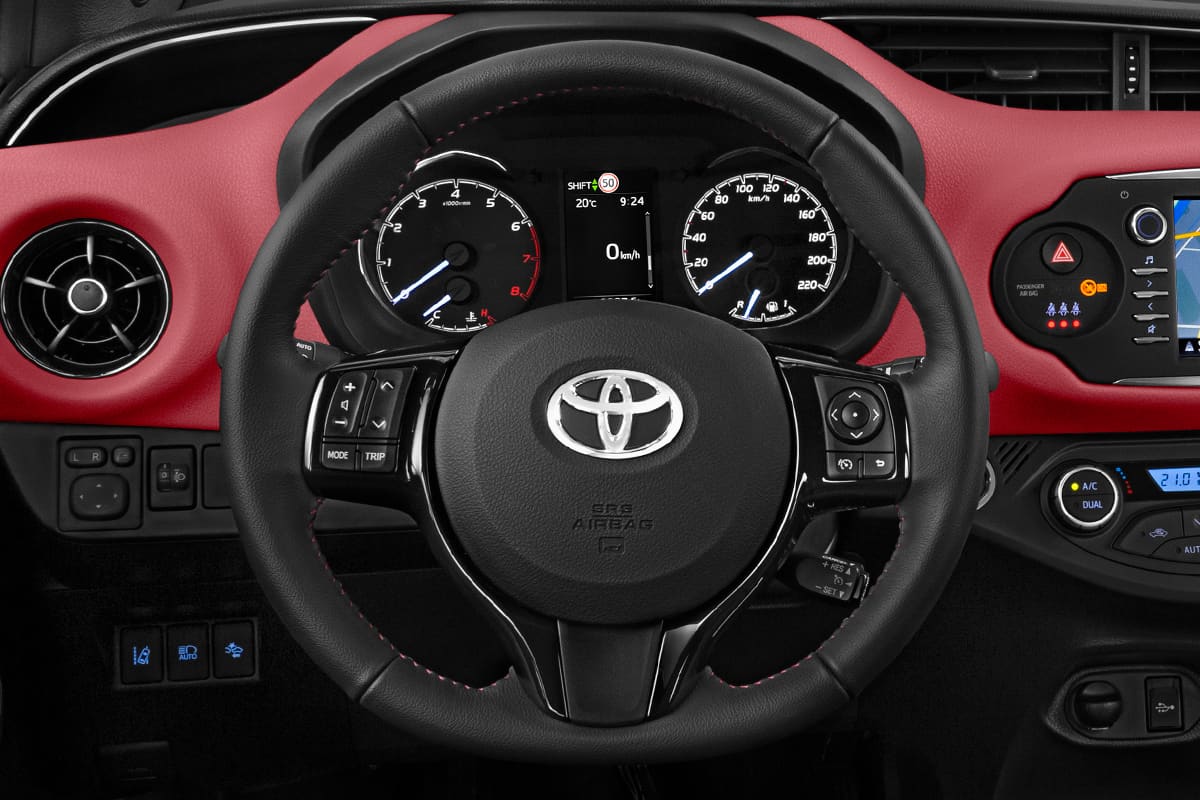 Lenkrad eines Toyota Yaris GR-S
