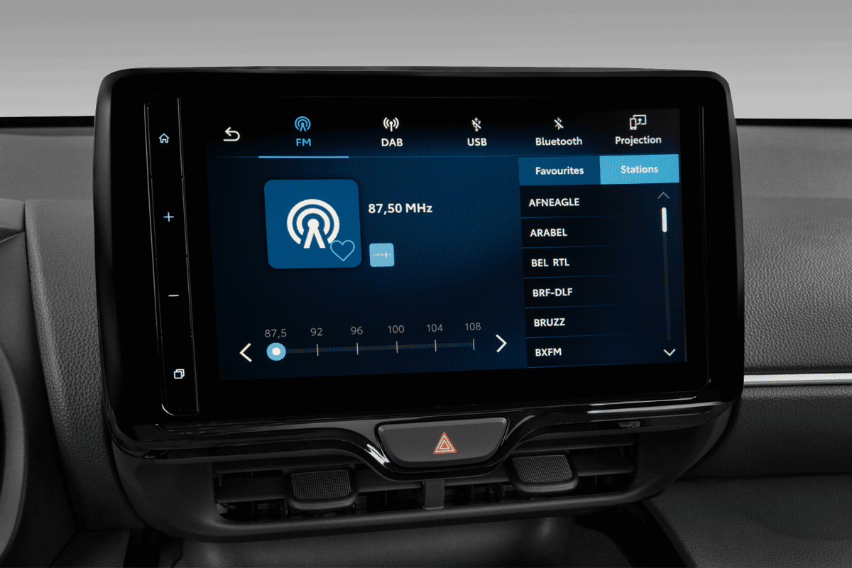 Audiosystem eines Toyota Yaris Cross Hybrid
