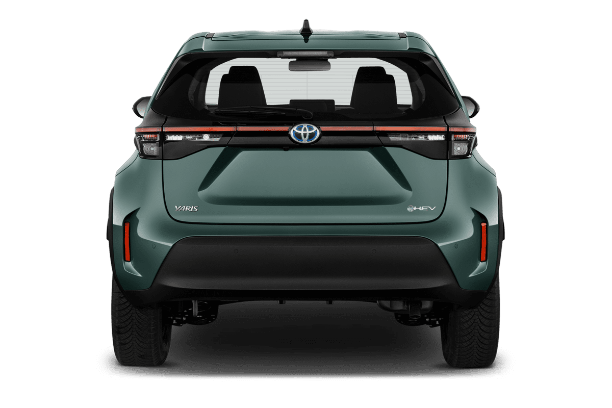 Heckansicht eines Toyota Yaris Cross Hybrid