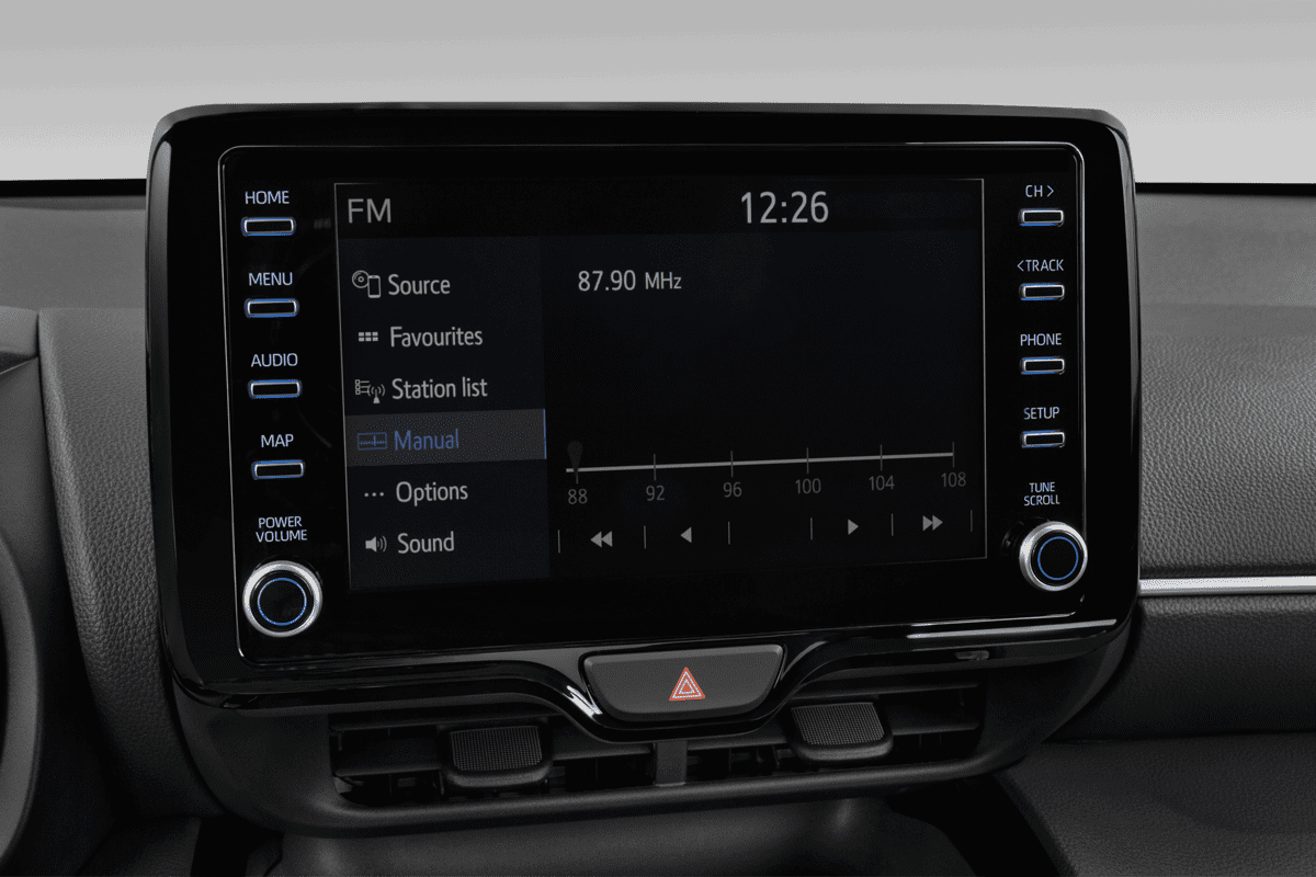 Audiosystem eines Toyota Yaris Cross Hybrid 