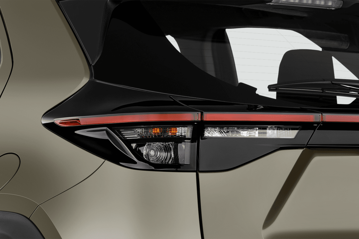 Heckleuchten eines Toyota Yaris Cross Hybrid 