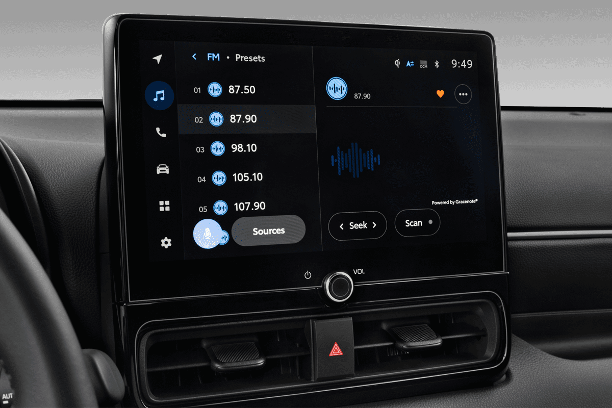 Audiosystem eines Toyota Yaris Hybrid