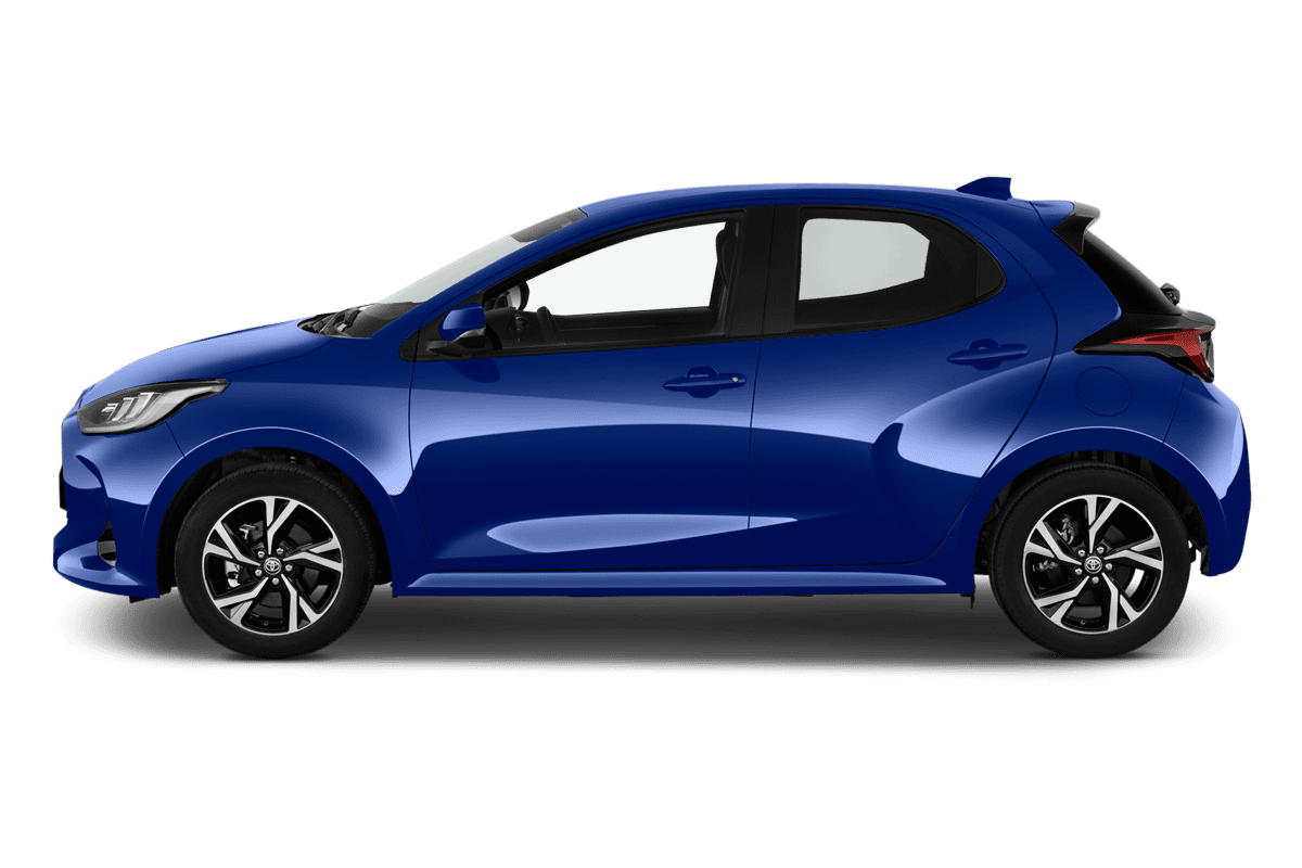 Seitenansicht eines Toyota Yaris Hybrid