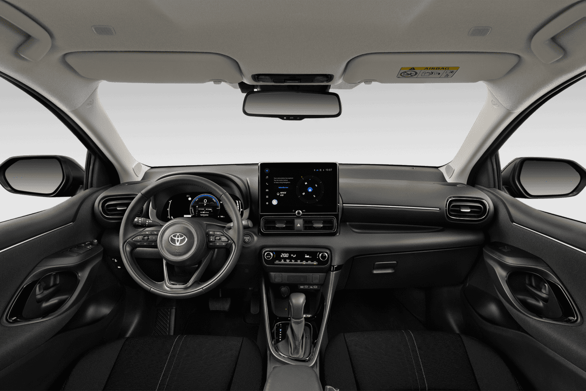 Armaturenbrett eines Toyota Yaris Hybrid