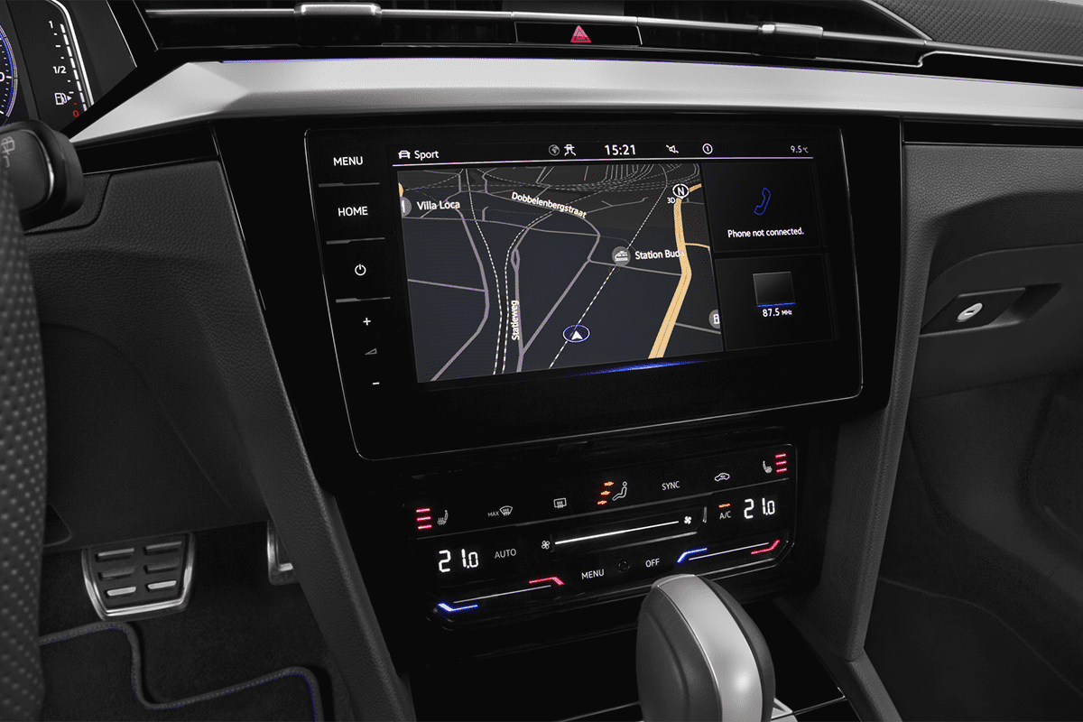 Mittelkonsole eines VW Arteon Shooting Brake R