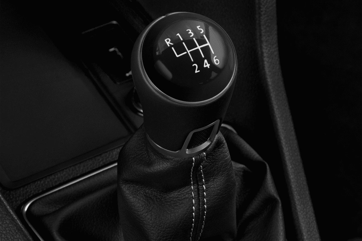 Schaltknüppel eines VW Caddy TGI