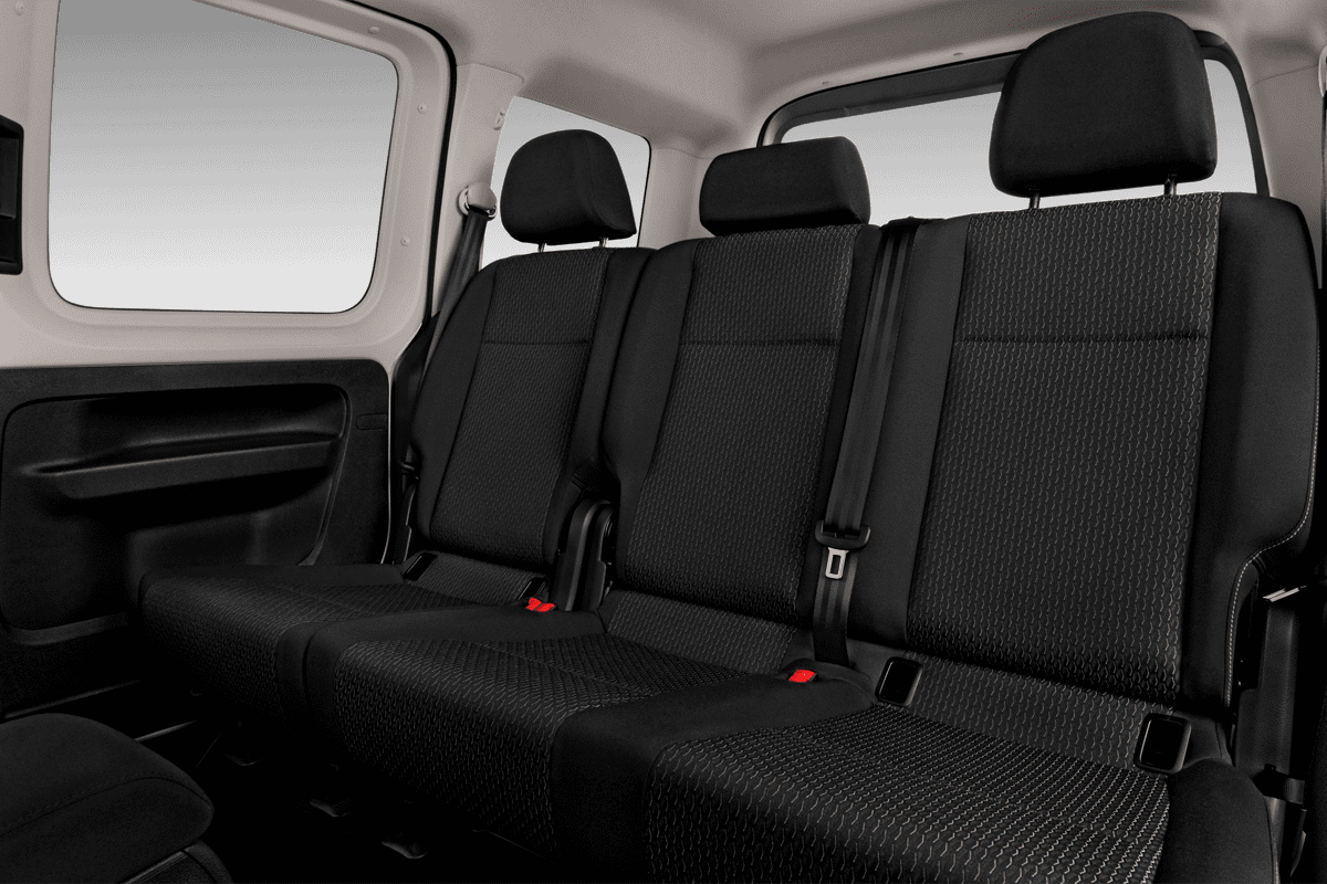 Rücksitzbank eines VW Caddy TGI