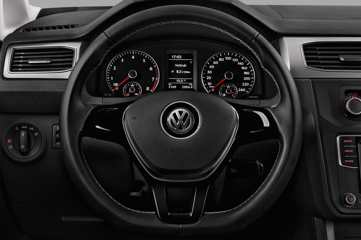 Lenkrad eines VW Caddy TGI