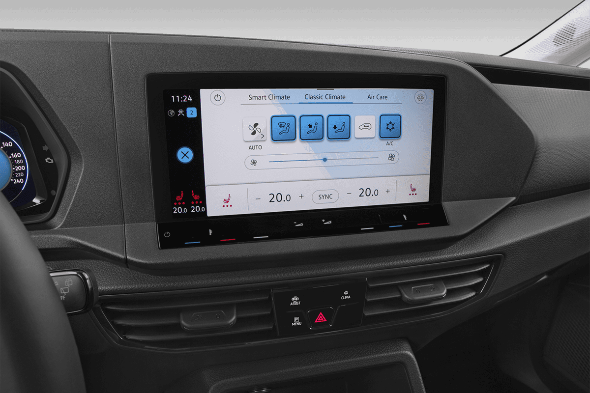 Klimasteuerung eines VW Caddy California