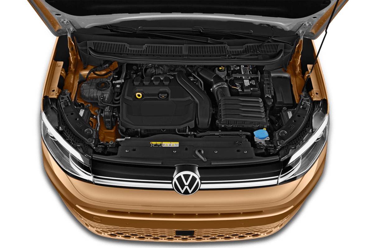 Motorraum eines VW Caddy Plug-in-Hybrid ENERGY
