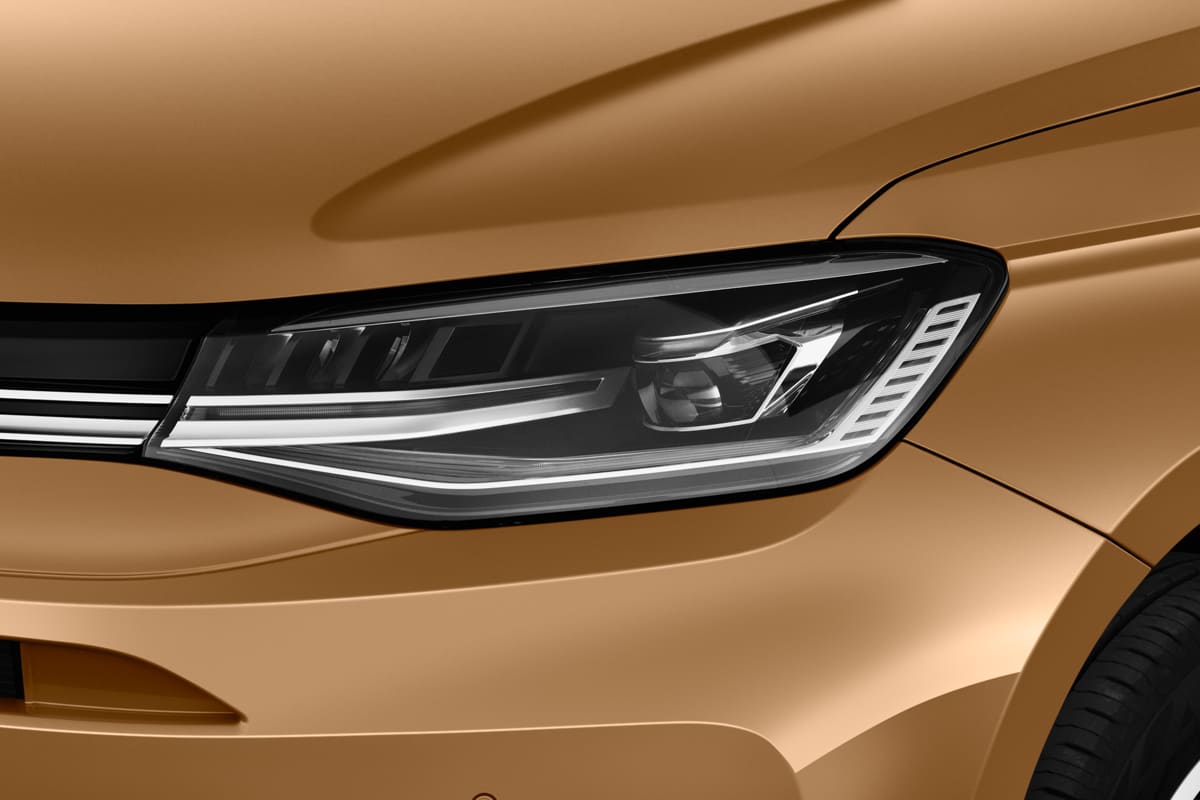 Frontscheinwerfer eines VW Caddy Plug-in-Hybrid ENERGY