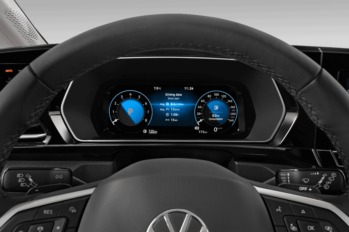 Kombiinstrument eines VW Caddy Plug-in-Hybrid ENERGY