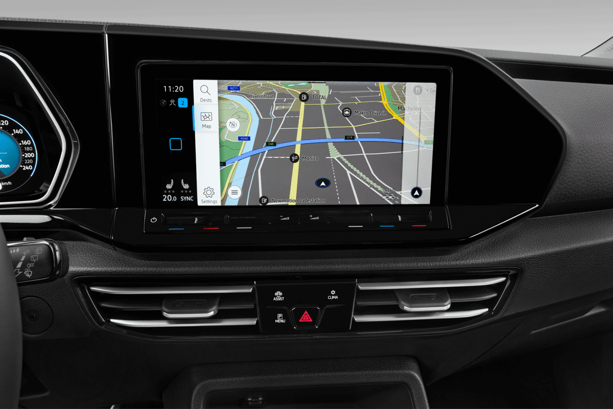 Mittelkonsole eines VW Caddy Plug-in-Hybrid ENERGY