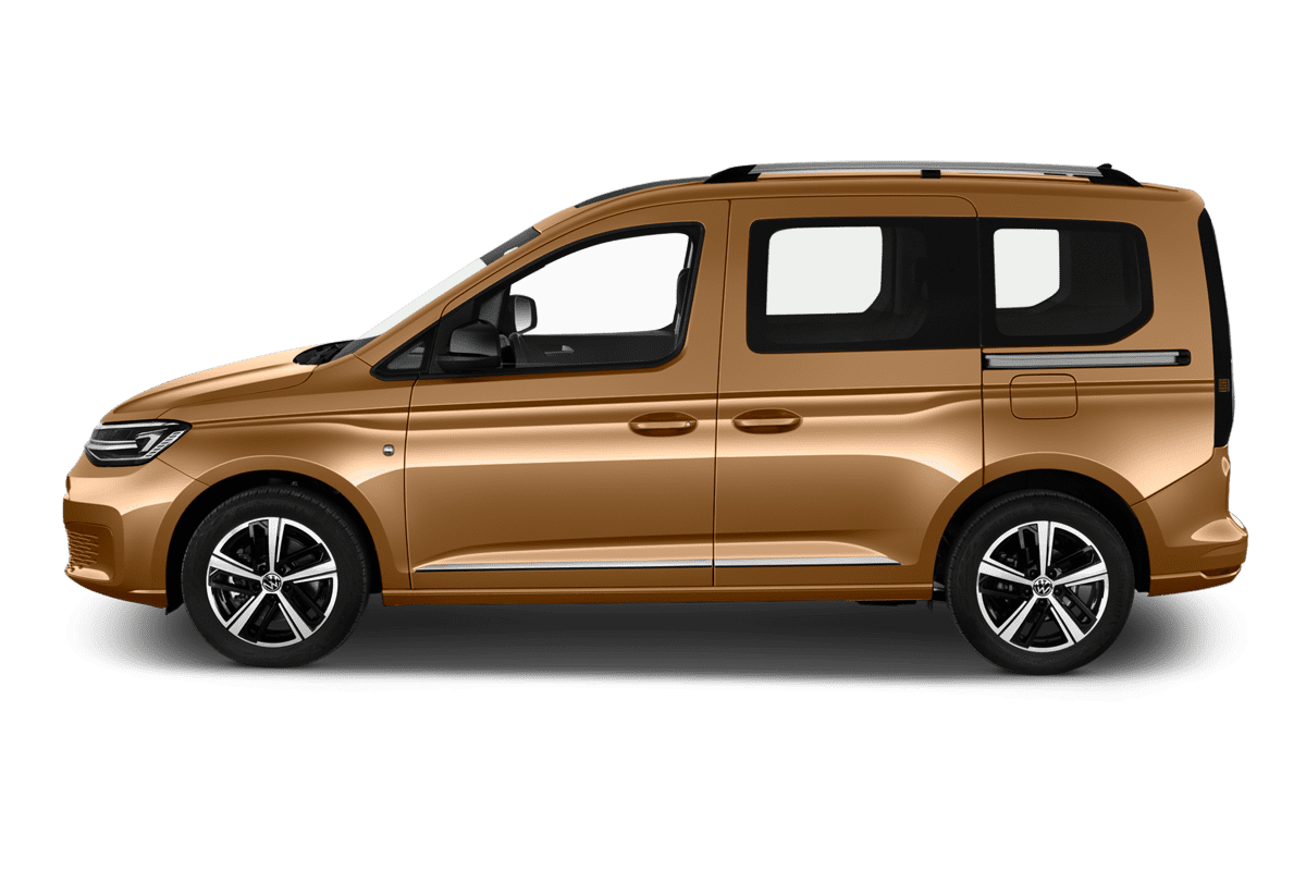 Seitenansicht eines VW Caddy Plug-in-Hybrid ENERGY