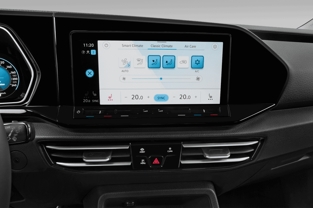 Klimasteuerung eines VW Caddy Plug-in-Hybrid ENERGY