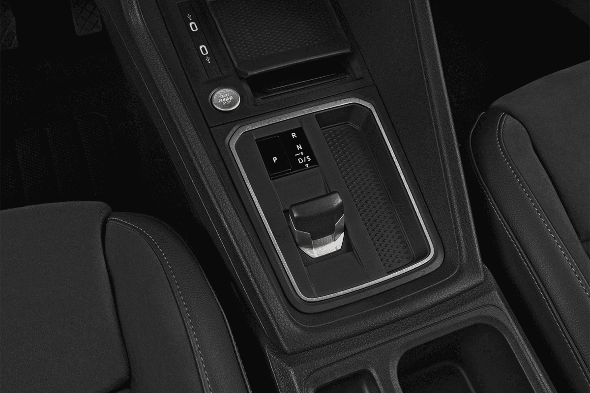 Schaltknüppel eines VW Caddy Maxi GOAL