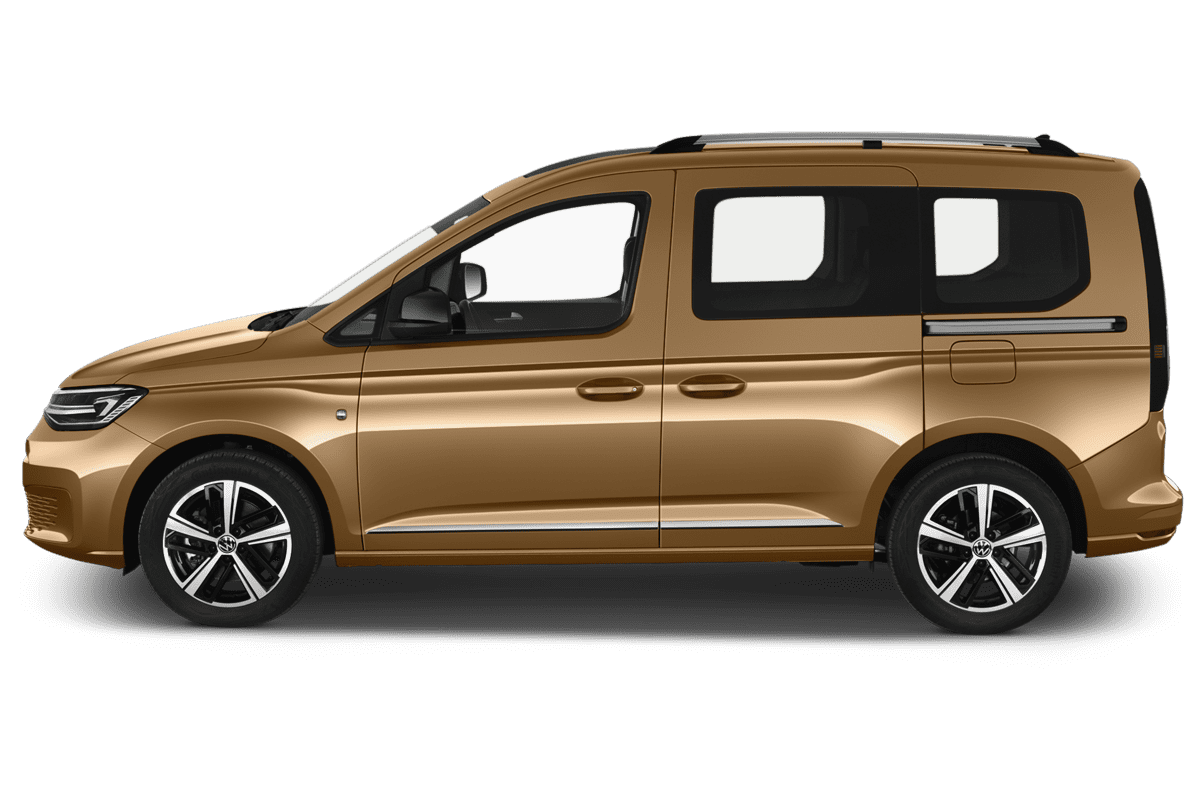 Seitenansicht eines VW Caddy Maxi GOAL