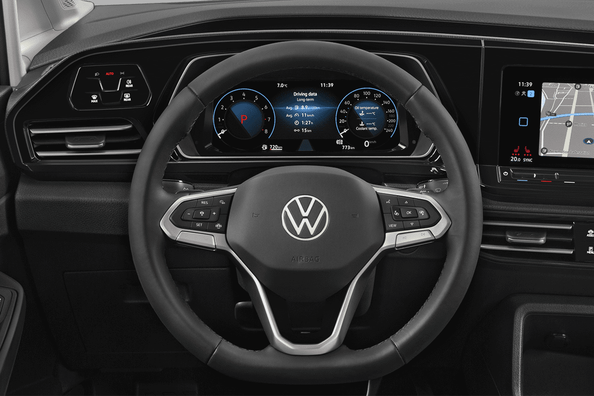 Lenkrad eines VW Caddy Maxi GOAL