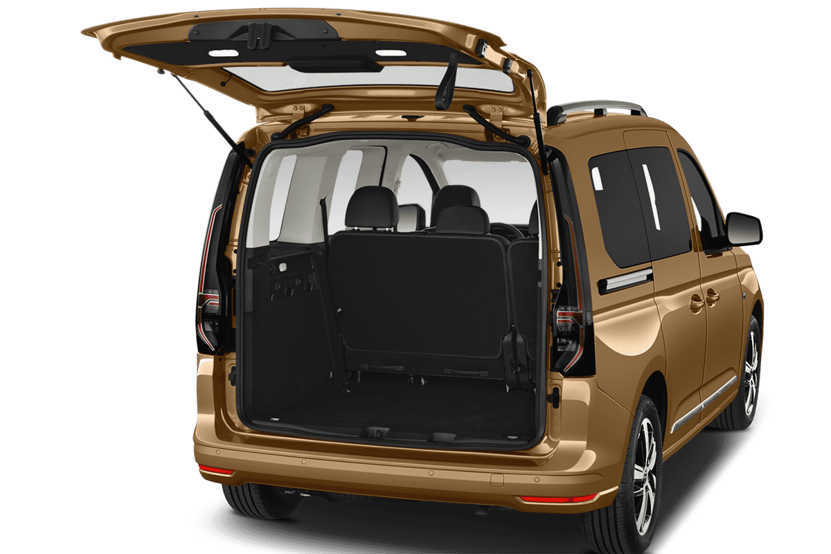 Kofferraum eines VW Caddy Maxi GOAL