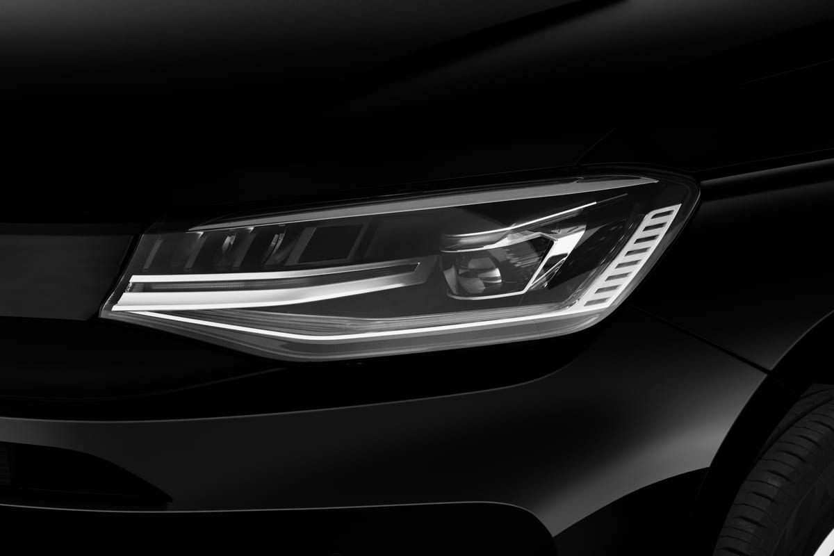 Frontscheinwerfer eines VW Caddy