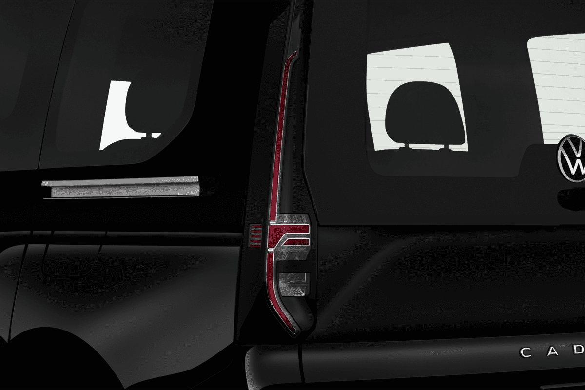 Heckleuchten eines VW Caddy