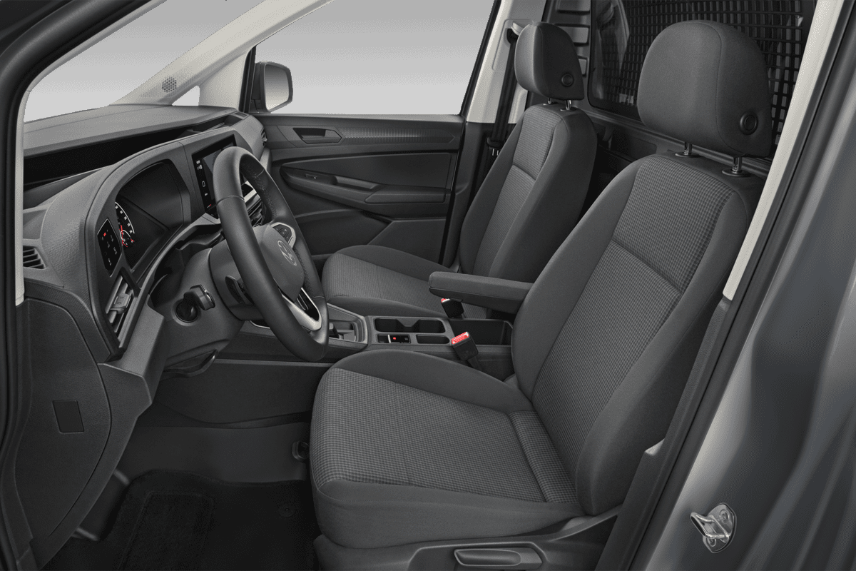 Vordersitze eines VW Caddy Cargo